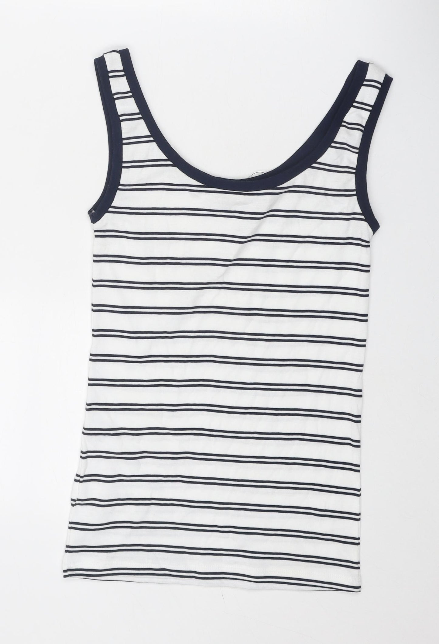 Womens UK Size 6 Marks and Spencer White Basic Tank