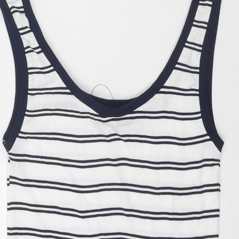 Womens UK Size 6 Marks and Spencer White Basic Tank