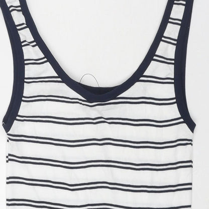 Womens UK Size 6 Marks and Spencer White Basic Tank