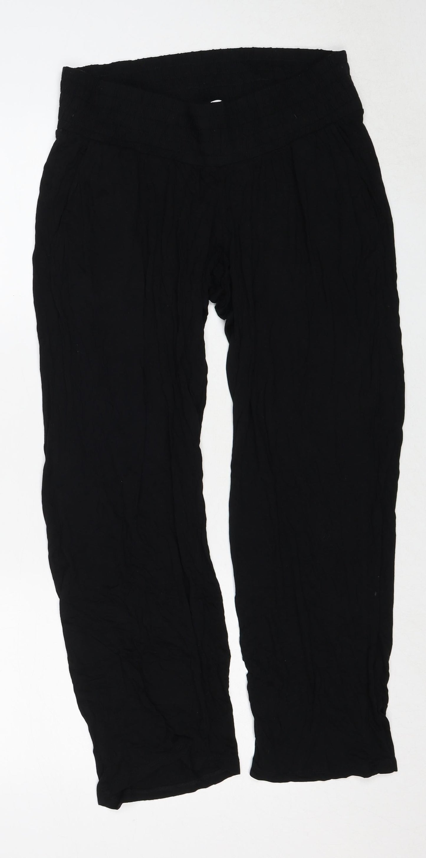 Womens UK Size M H&M Regular Fit  Black Trousers