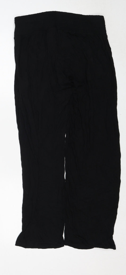 Womens UK Size M H&M Regular Fit  Black Trousers