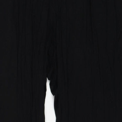 Womens UK Size M H&M Regular Fit  Black Trousers