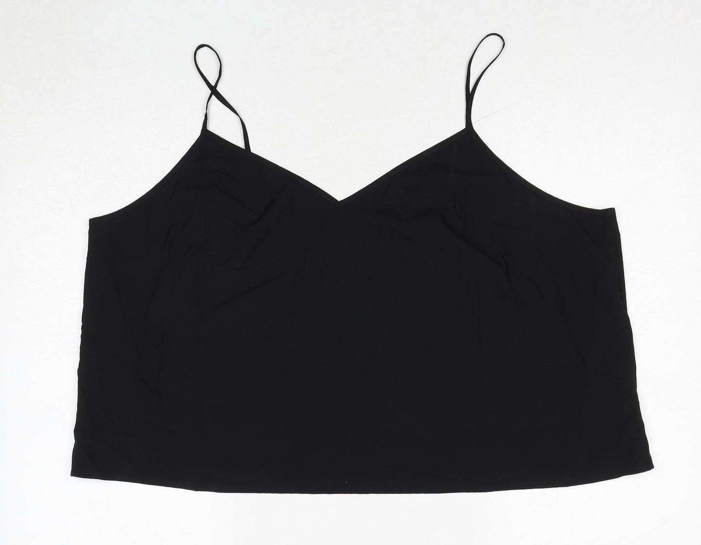 Womens UK Size 22 H&M Black Basic Polo