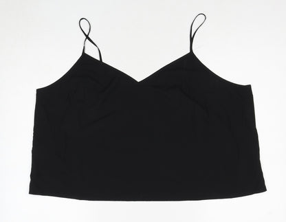Womens UK Size 22 H&M Black Basic Polo