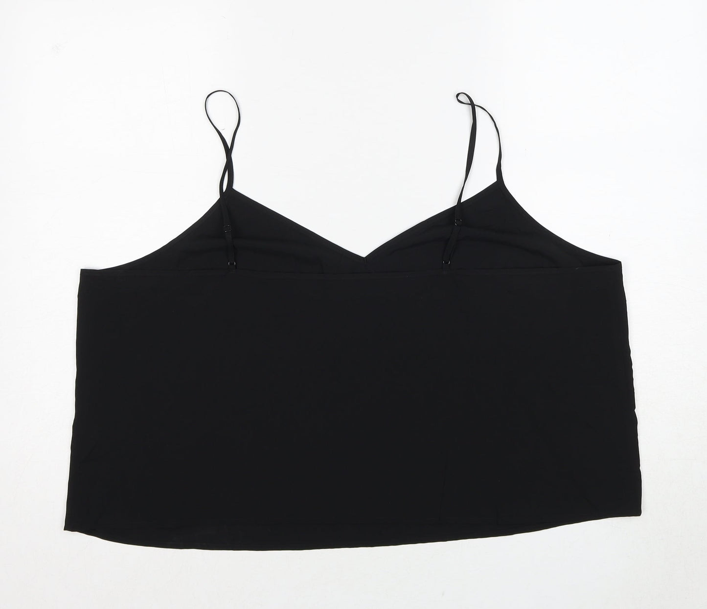 Womens UK Size 22 H&M Black Basic Polo