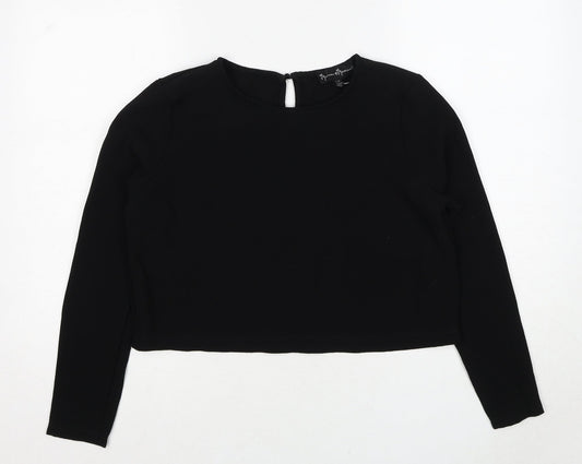 Womens UK Size M Mercer & Madison Black Basic Blouse