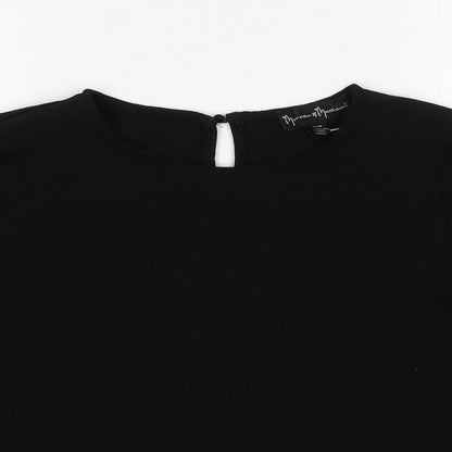 Womens UK Size M Mercer & Madison Black Basic Blouse
