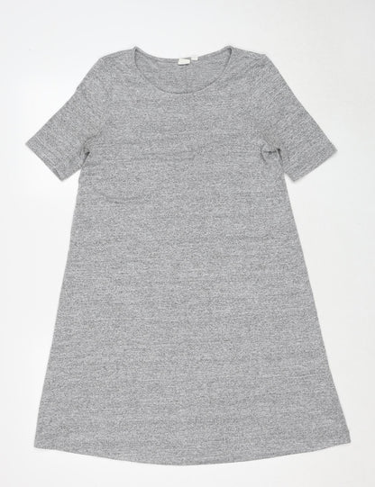 Gap Womens Grey Polyester A-Line Size S Boat Neck Pullover