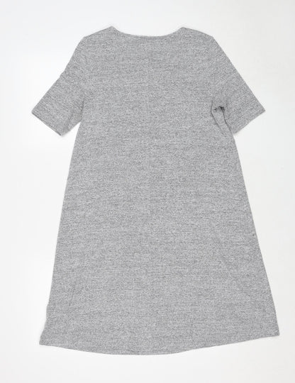 Gap Womens Grey Polyester A-Line Size S Boat Neck Pullover