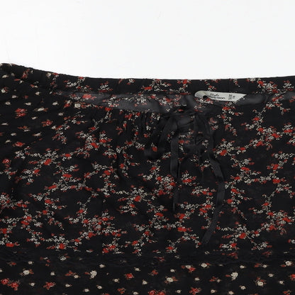 Womens UK Size 14 Style Black Basic Blouse