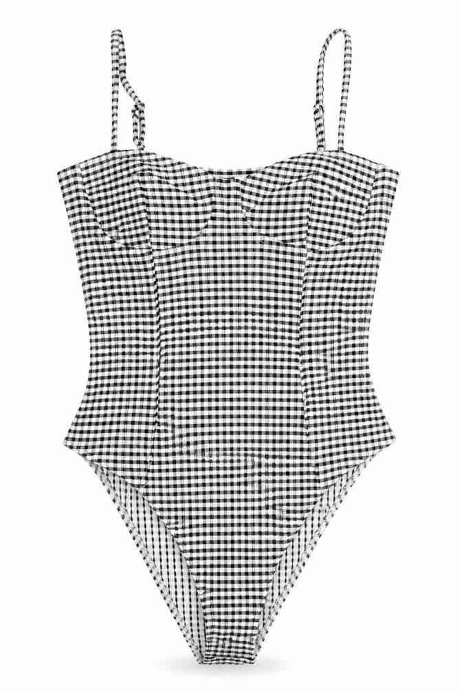 Womens UK Size S H&M One-Piece Black Bodysuit