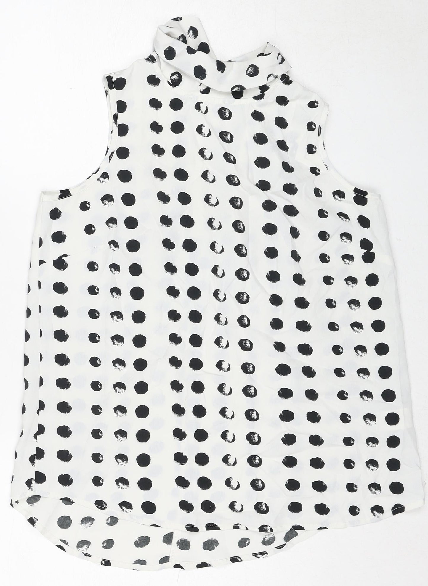 Womens UK Size 10 NEXT White Basic Tank