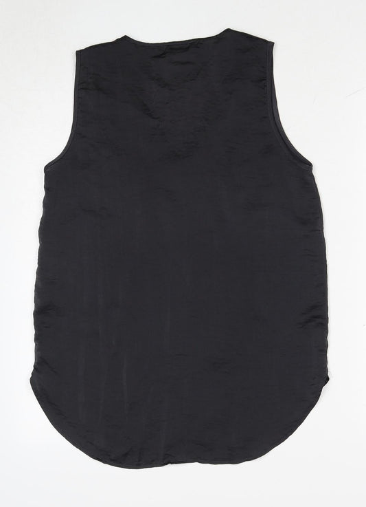 Womens UK Size 8 H&M Grey Basic Tank