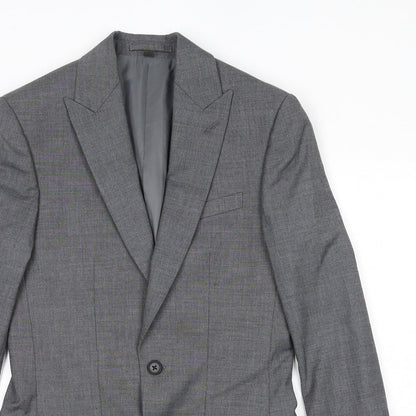 Mens UK Size 34 Marks and Spencer Regular Grey Suit Jacket