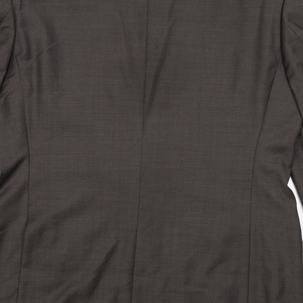 Autograph Mens Brown Wool Jacket Suit Jacket Size 40 Regular