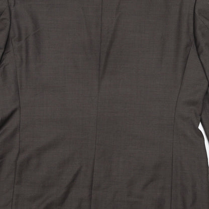 Autograph Mens Brown Wool Jacket Suit Jacket Size 40 Regular