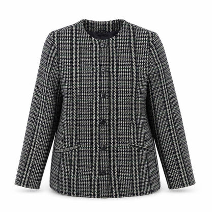 St Michael Womens Multicoloured Geometric Jacket Size 14 Button