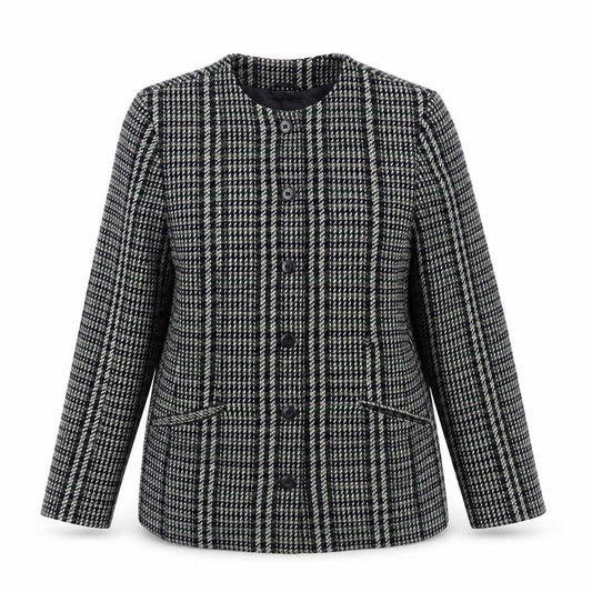 St Michael Womens Multicoloured Geometric Jacket Size 14 Button