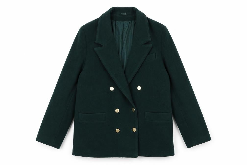 Womens UK Size 14 Classic Woman Green Jacket