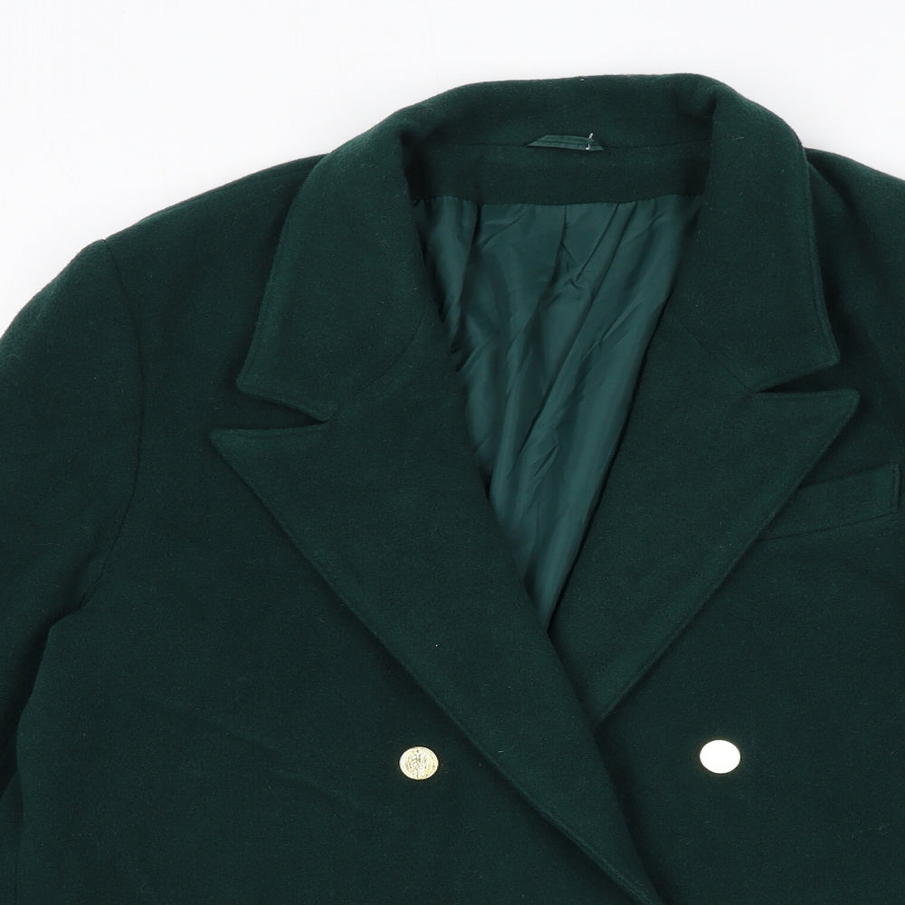 Classic Woman Womens Green Jacket Size 14 Button
