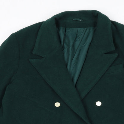 Classic Woman Womens Green Jacket Size 14 Button