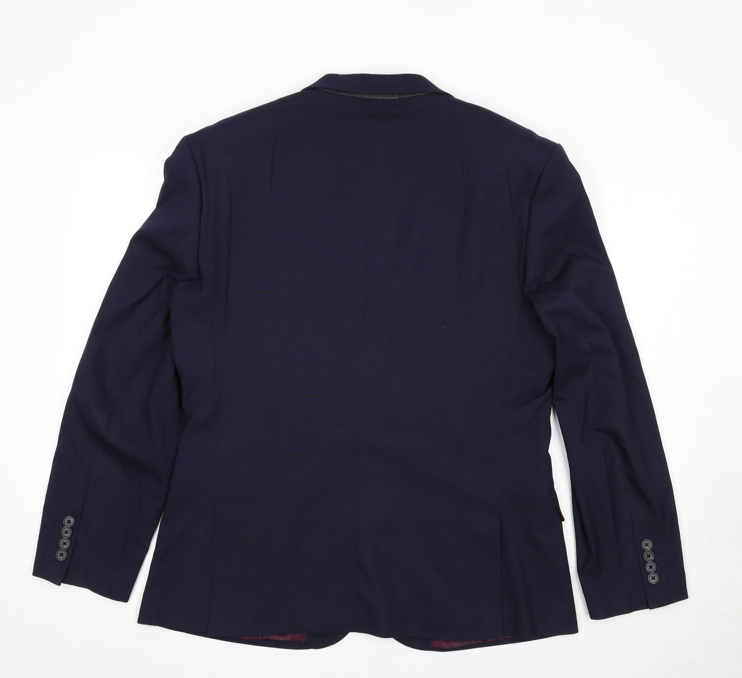 ASOS Mens Blue Polyester Jacket Suit Jacket Size 40 Regular