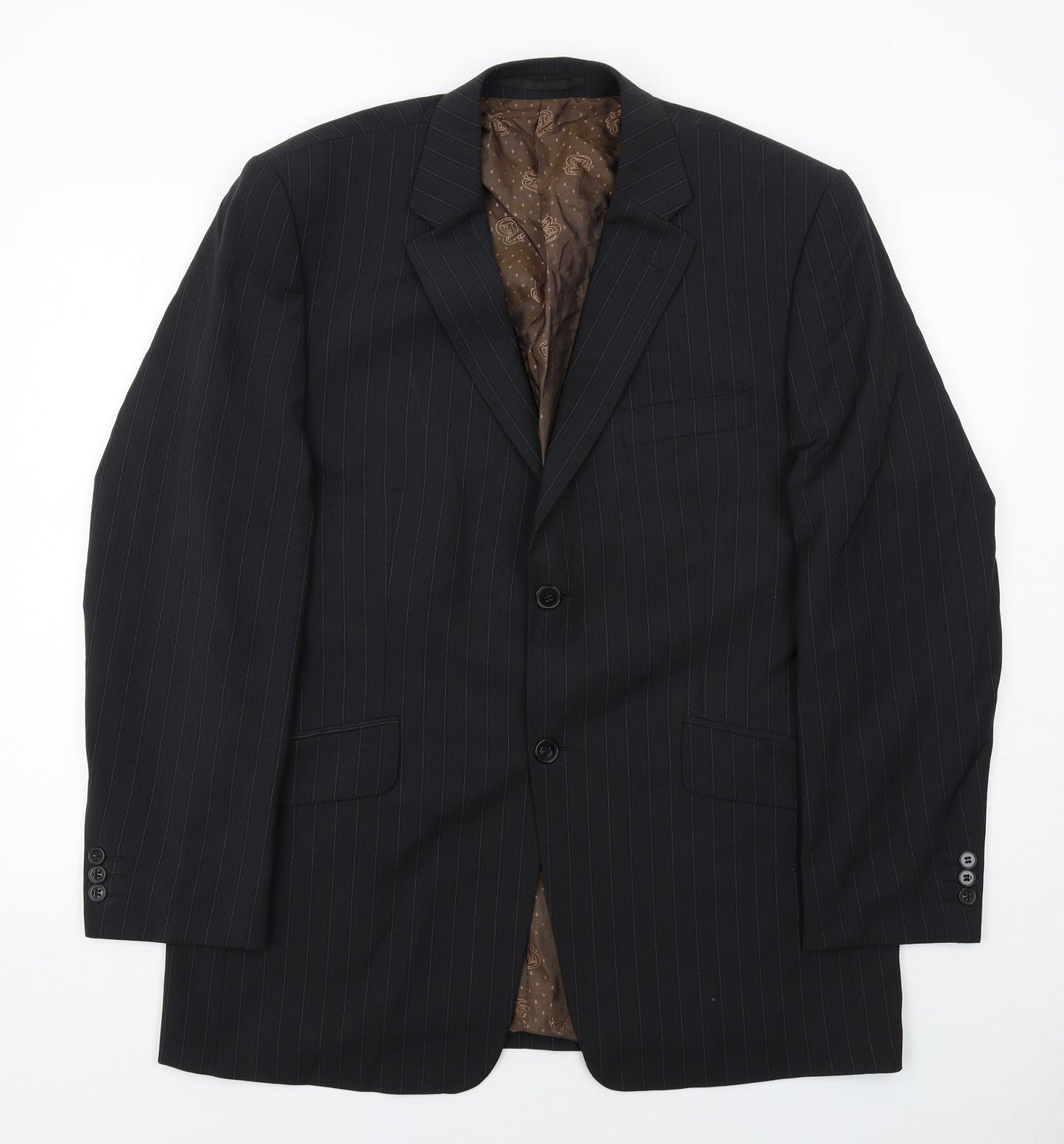 Mens UK Size 42 Burton Regular Black Suit Jacket