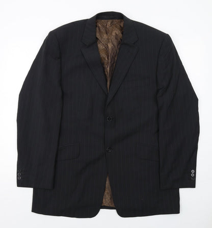 Mens UK Size 42 Burton Regular Black Suit Jacket