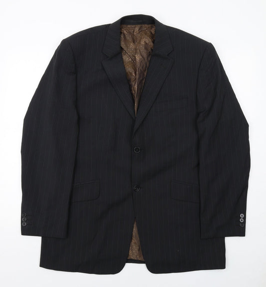 Mens UK Size 42 Burton Regular Black Suit Jacket