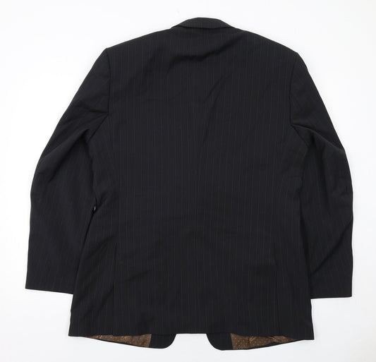 Mens UK Size 42 Burton Regular Black Suit Jacket
