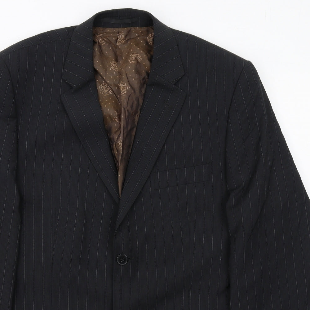 Mens UK Size 42 Burton Regular Black Suit Jacket
