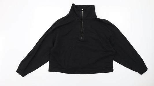 Womens UK Size 10 ASOS Black Pullover Sweatshirt