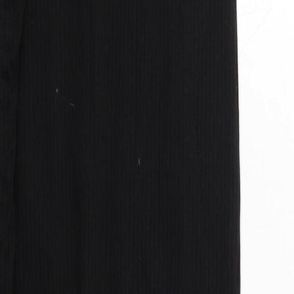 Missguided Womens Black Cotton Maxi Size 4 Round Neck Pullover