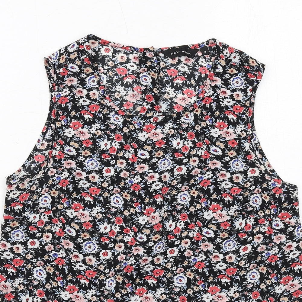 Womens UK Size 6 New Look Black Basic Tank