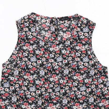 Womens UK Size 6 New Look Black Basic Tank