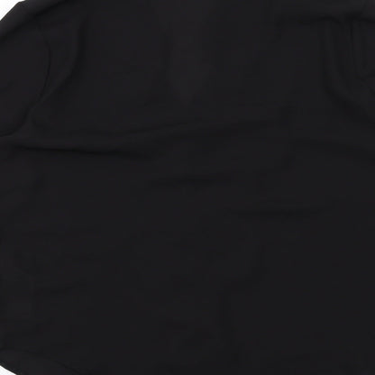 Womens UK Size 10 Dorothy Perkins Black Basic Button-Up