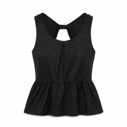 Womens UK Size L Oasis Black Basic Tank