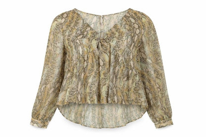 Womens UK Size 12 River Island Beige Basic Blouse