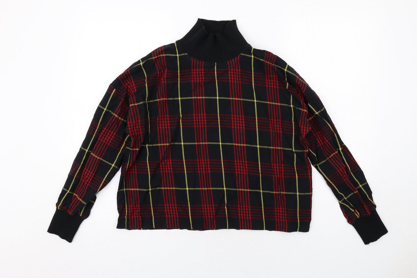 Womens UK Size S Zara Black Basic Blouse