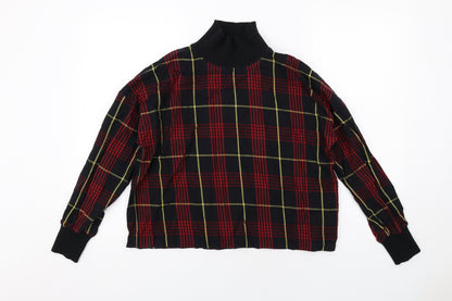 Womens UK Size S Zara Black Basic Blouse