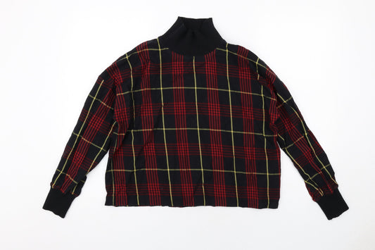 Womens UK Size S Zara Black Basic Blouse