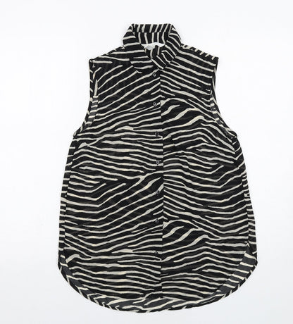 Womens UK Size 6 H&M Black Basic Tank