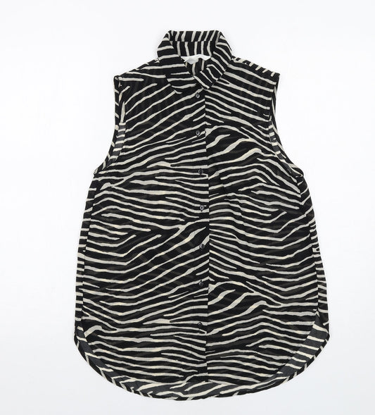 Womens UK Size 6 H&M Black Basic Tank