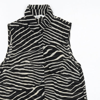 Womens UK Size 6 H&M Black Basic Tank