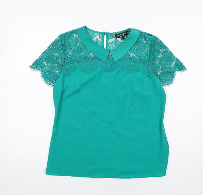 Womens UK Size 14 Principles Green Basic Tank