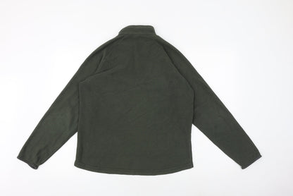 Quechua Womens Green Polyester Pullover Sweatshirt Size M Zip