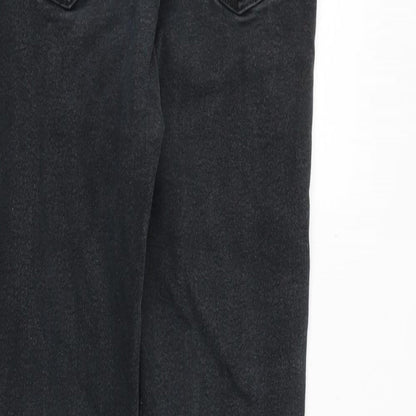 New Look Womens Grey Cotton Skinny Jeans Size 10 Slim Zip