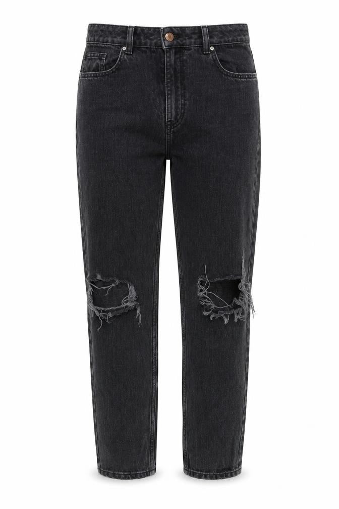 Womens UK Size 8 NEXT Regular Fit Mom Black Jeans