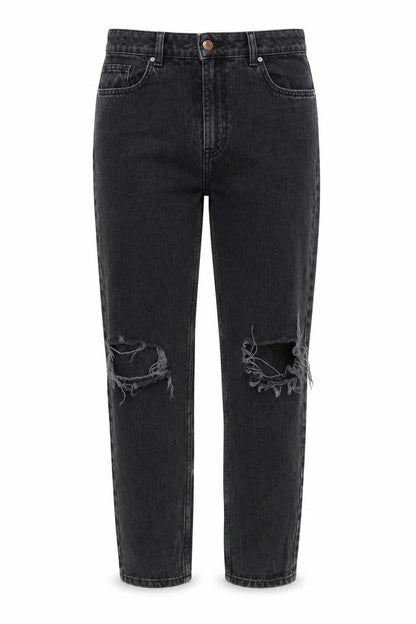 Womens UK Size 8 NEXT Regular Fit Mom Black Jeans