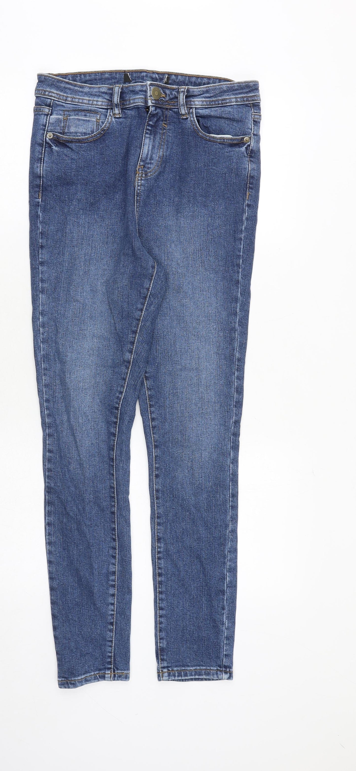 Love Denim Womens Blue Cotton Skinny Jeans Size 28 in Regular Zip